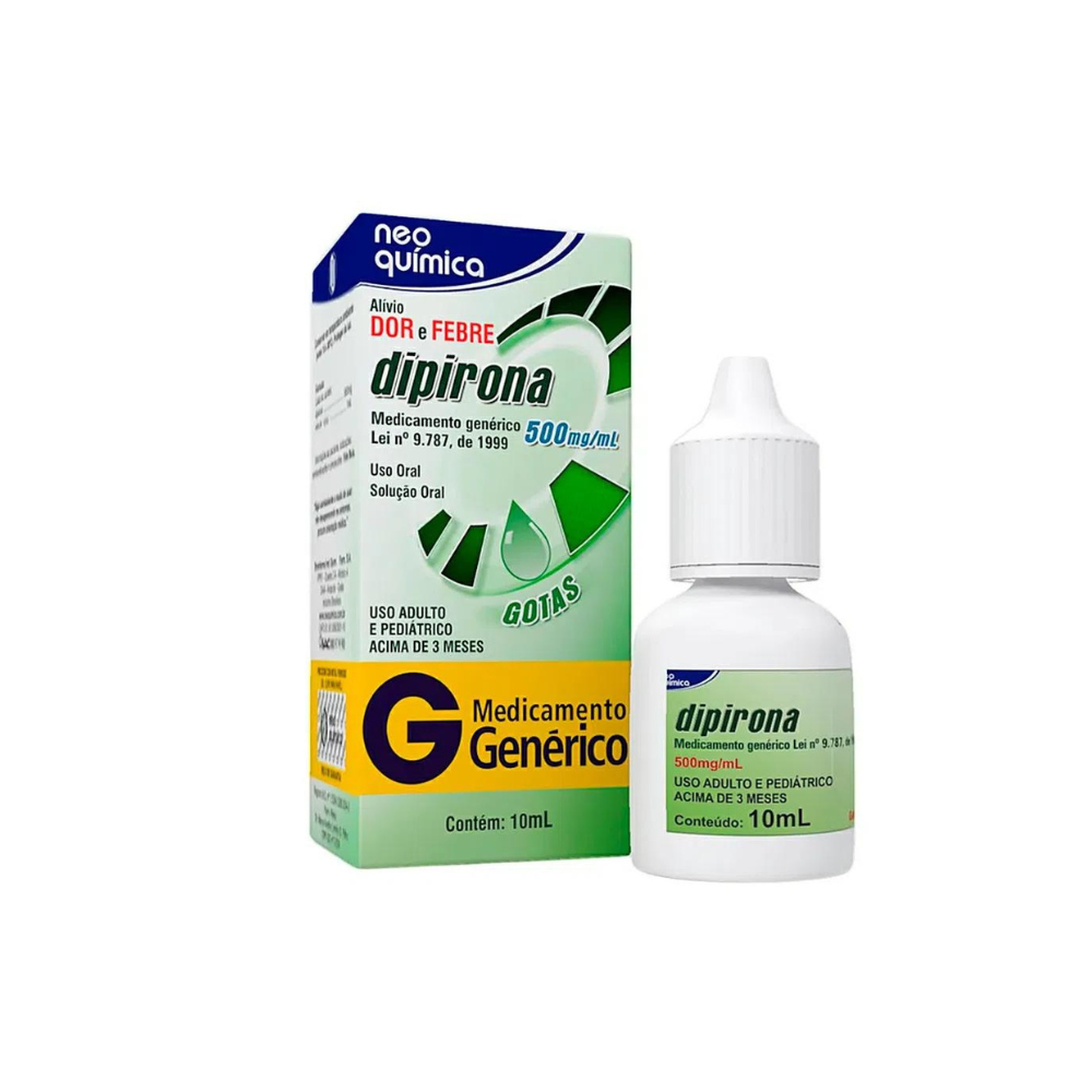 Dipirona Monoidratada 500mg/ml Solução Gotas 20ml - Neo Química