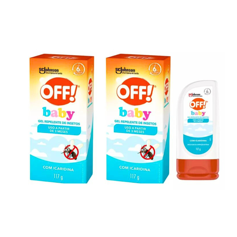 Kit 2 Repelente Gel Baby Contra Mosquito Da Dengue A Partir 3 Meses ...