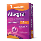 Antialérgico Allegra 120mg Sanofi 2 Comprimidos