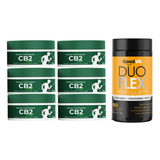 Cb2 Pomada Farmafine + Duo Flex Cúrcuma Com Colágeno Tipo II 60 Cápsulas