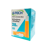 Auto Lanceta G-Tech Mini 28G caixa com 100 unidades