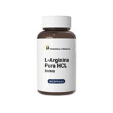 L-Arginina Pura HCL 500mg Primordial Fórmulas Com 30 Cápsulas