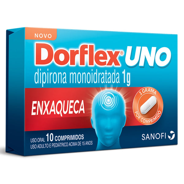 Analgésico Dorflex Uno Dipirona 1g Enxaqueca 10 Comprimidos