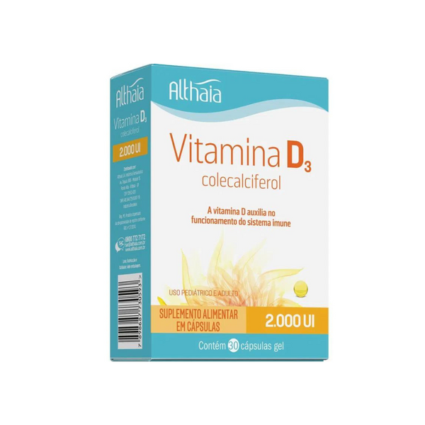 Vitamina D3 Althaia 2.000ui 30 Cápsulas