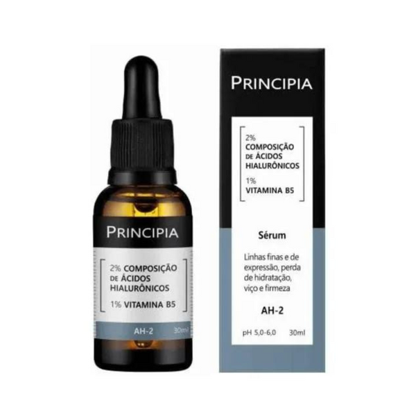 Sérum Facial Hidratante Antissinais Principia Skincare AH-2 Ácido Hialurônico + Vitamina B5 30ml