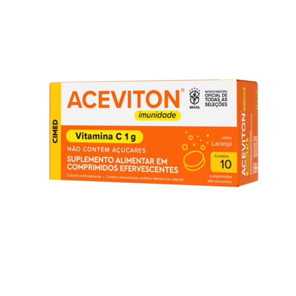 Aceviton Vitamina C 1g Cimed 10 Comprimidos Efervescentes