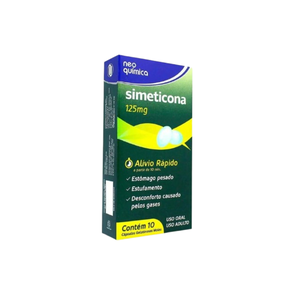 Simeticona 125mg Neo Quimica 10 Comprimidos