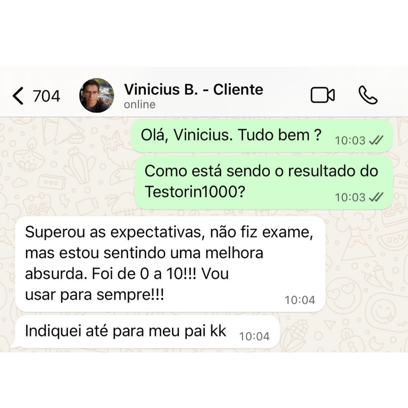 Testorin1000 Com 60 Cápsulas Revestida