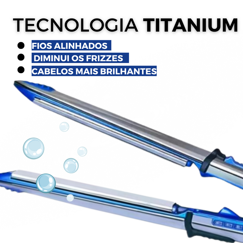 Prancha/Chapinha Pro de Cabelo Tecnologia Titanium