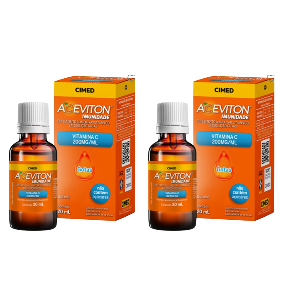 Aceviton Imuni 200mg Gotas Caramelo Cimed 20ml
