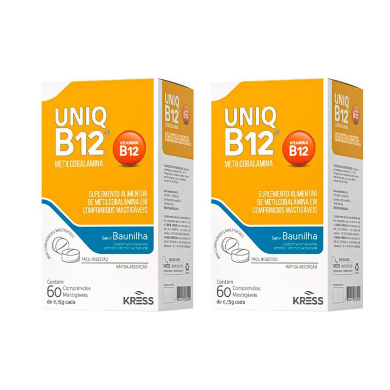 Uniq B12 Metilcobalamina 60 Comprimidos Sublingual