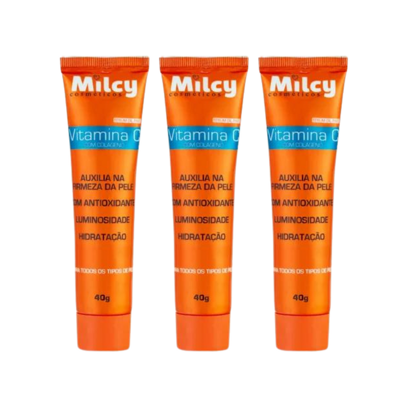 Milcy Facial - Sérum Colágeno e Vitamina C 40g - farmafine.com.br