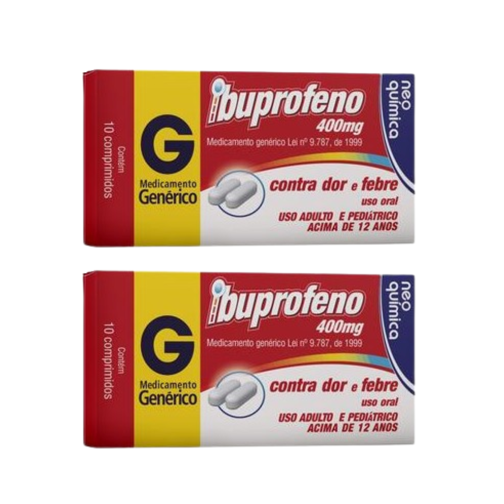Ibuprofeno 400mg Neo Quimica 10 Comprimidos