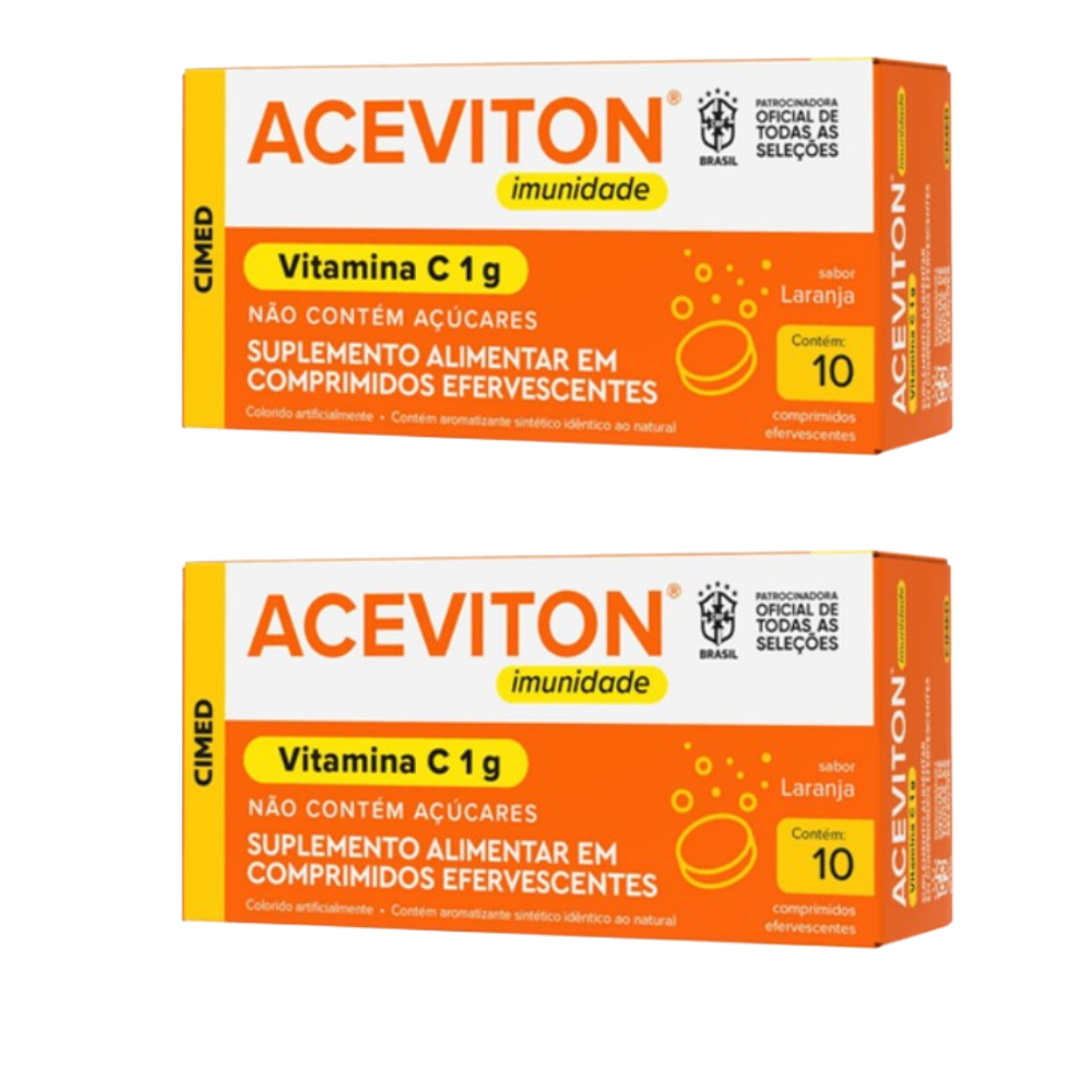 Aceviton Vitamina C 1g Cimed 10 Comprimidos Efervescentes