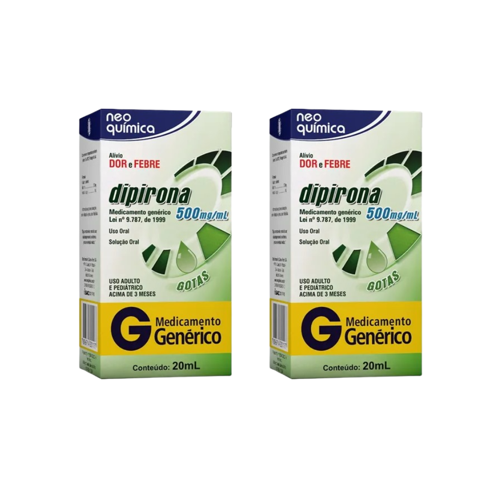Dipirona Monoidratada 500mg/ml Neo Química Gotas 20ml