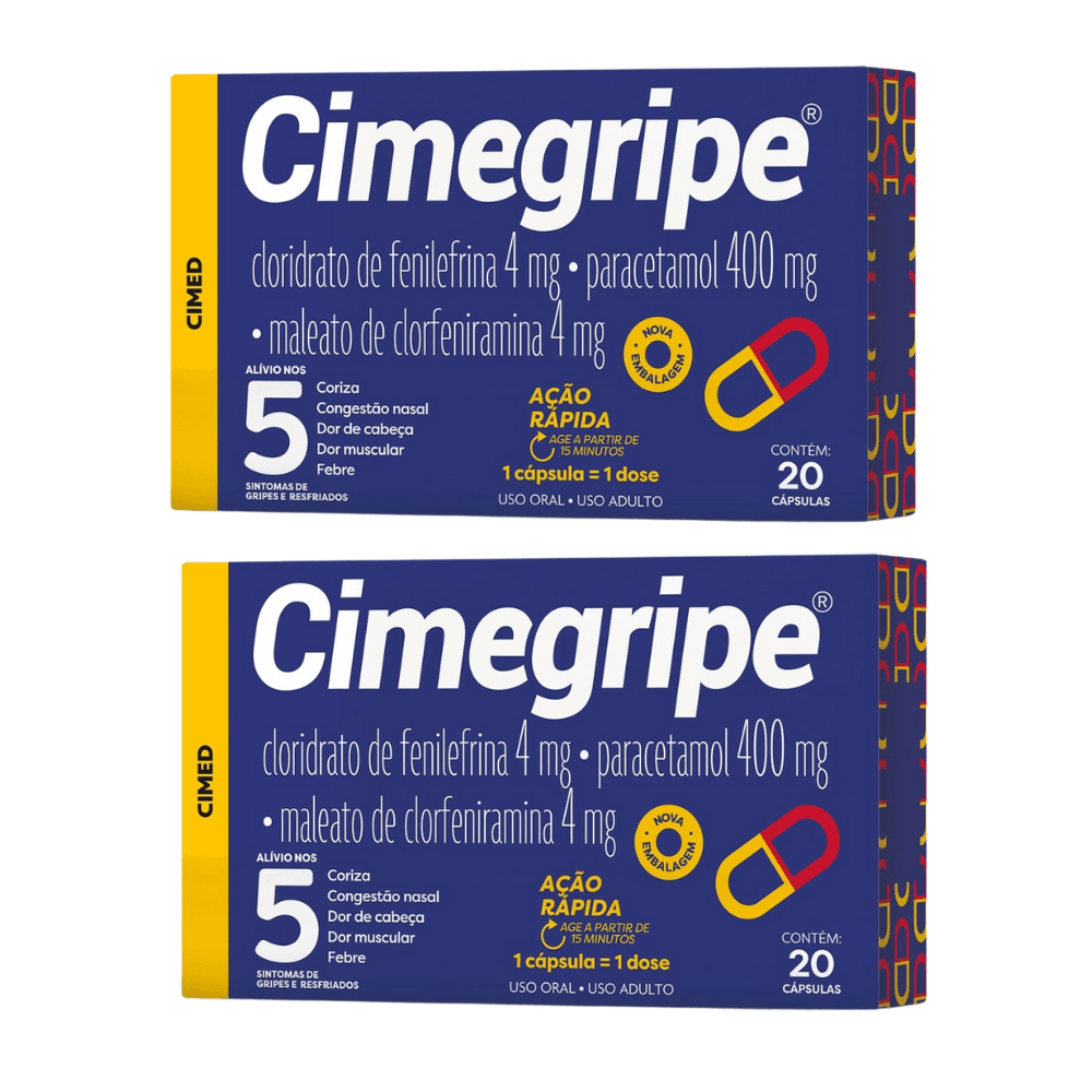 Cimegripe 20 Cápsulas - farmafine.com.br
