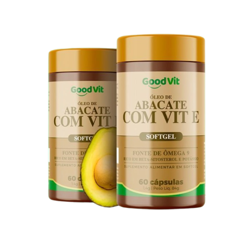 Óleo de Abacate + Vitamina E 60 Cápsulas