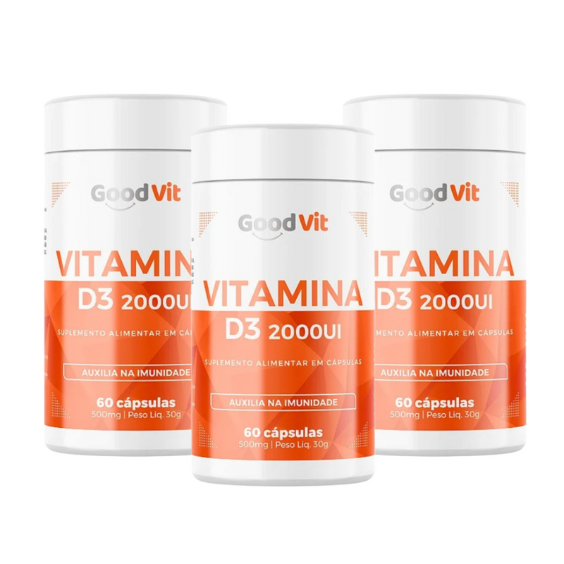 Vitamina D3 2.000UI 60 Cápsulas