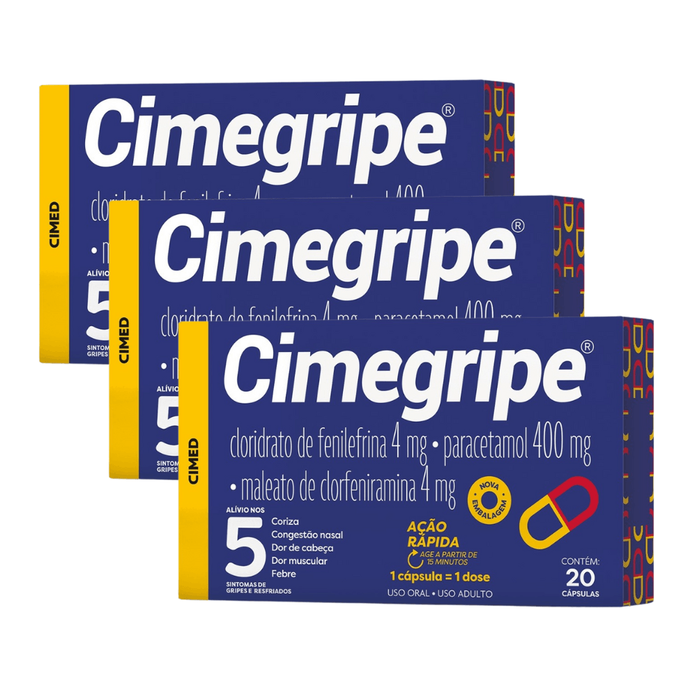 Cimegripe 20 Cápsulas - farmafine.com.br