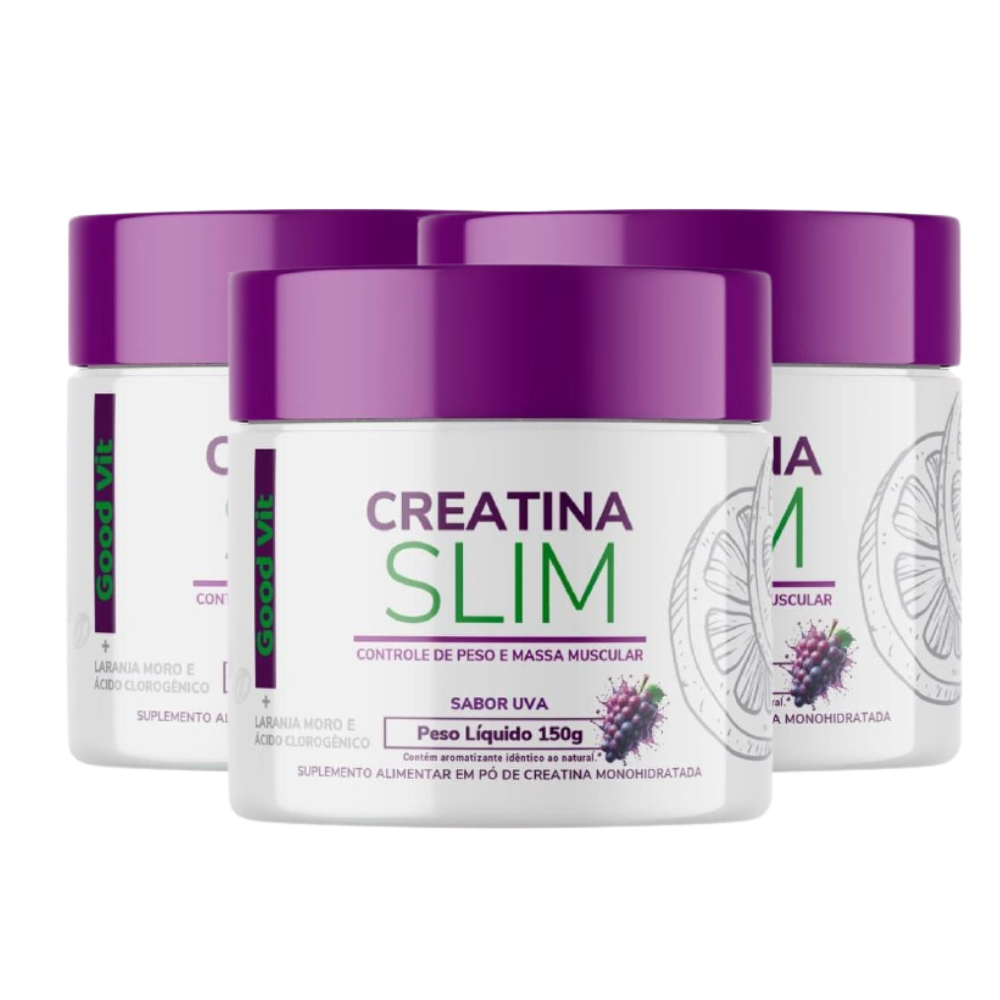 Creatina Slim Sabor Uva 150g