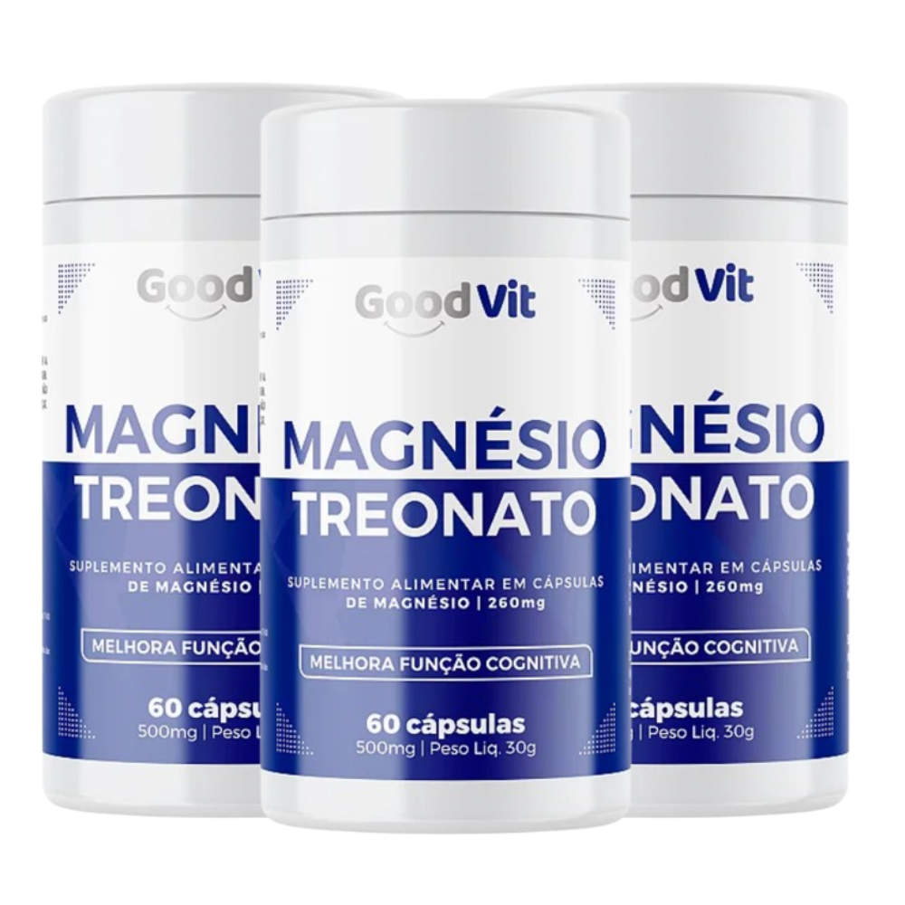 Magnésio Treonato 260mg 60 Cápsulas