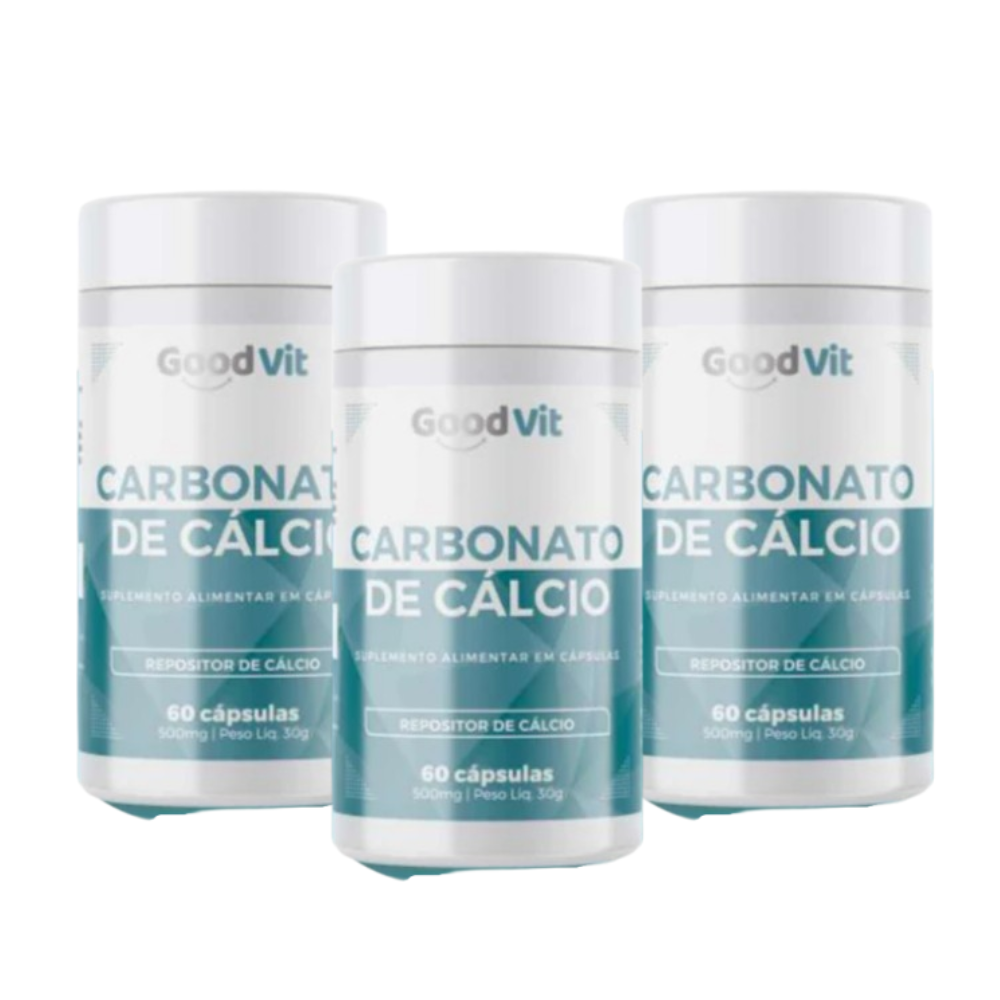 Carbonato de Cálcio 60 Cápsulas
