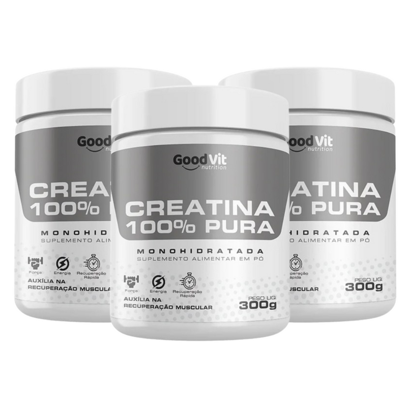 Creatina 100% Pura Pote 300g