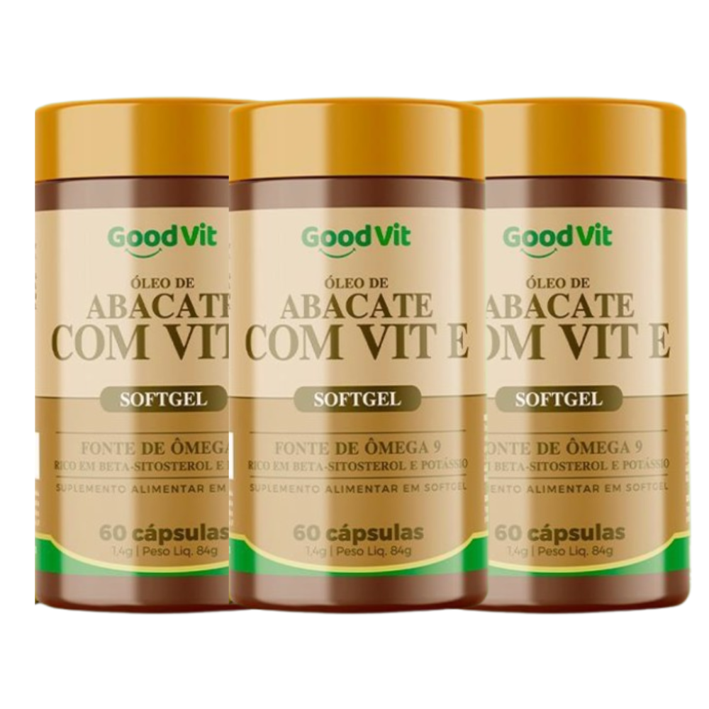 Óleo de Abacate + Vitamina E 60 Cápsulas