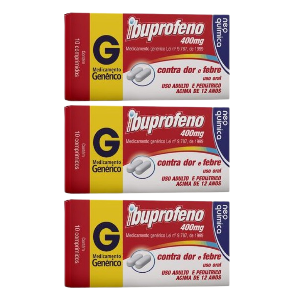 Ibuprofeno 400mg Neo Quimica 10 Comprimidos