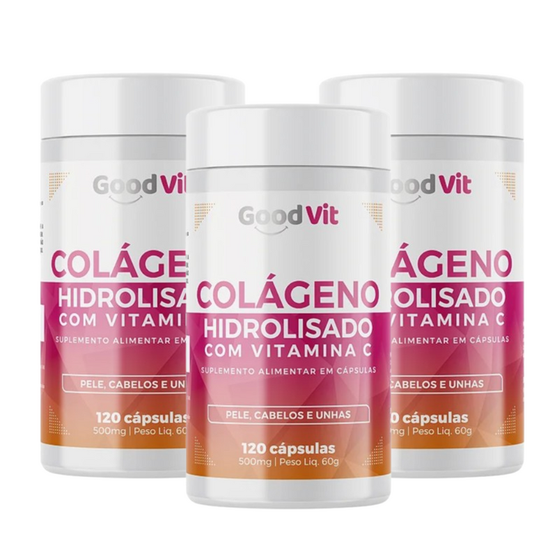 Colágeno Hidrolisado Vitamina C 120 Cápsulas