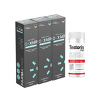 Kit O-Xidil Nano Tecnologia Capilar 120ml + Testorin1000 Com 60 Cápsulas