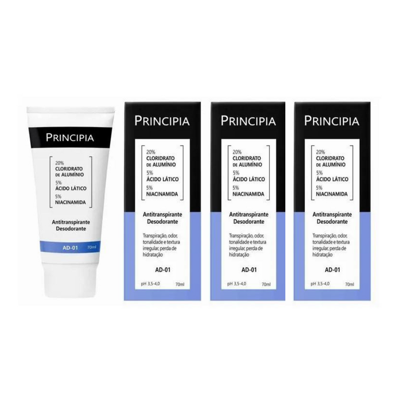 Desodorante Antitranspirante Principia Ad-01 Creme 70ml