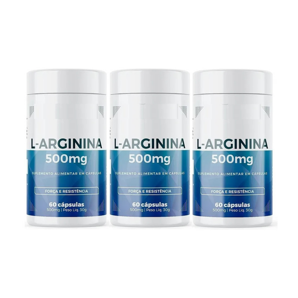 Arginina 100% Concentrada (Vasodilatador) 60 Cápsulas