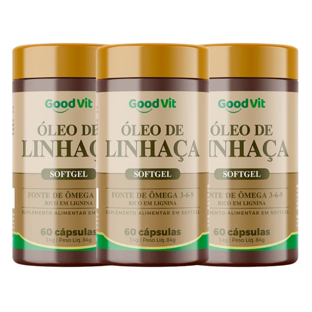 Óleo de Linhaça 60 Cápsulas