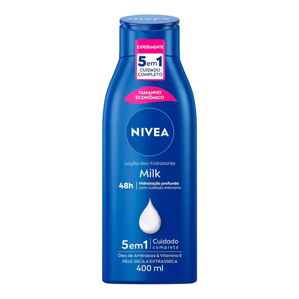 Loção Hidratante Corporal Nivea Milk Pele Seca e Extrasseca 400ml