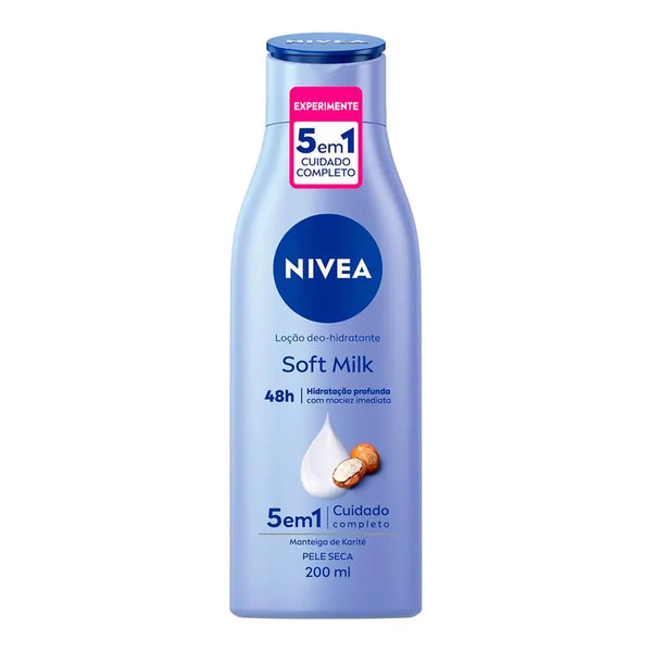 Loção Deo-Hidratante Corporal Nivea Soft Milk 200ml