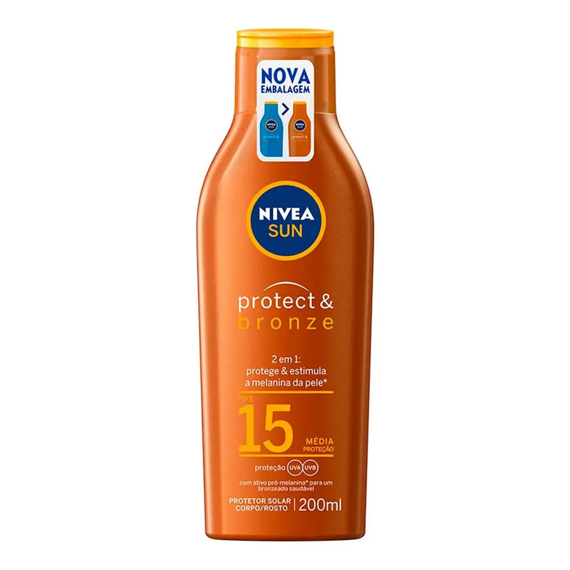 Protetor Solar Nivea Sun Fps15 Protect Bronze 200ml