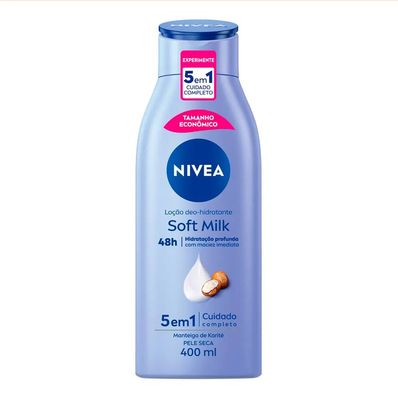 Loção Hidratante Nivea Soft Milk - 400ml