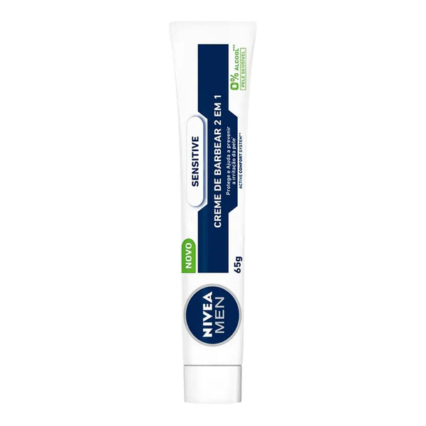 Creme de Barbear 2 em 1 Nivea Men Sensitive 65g