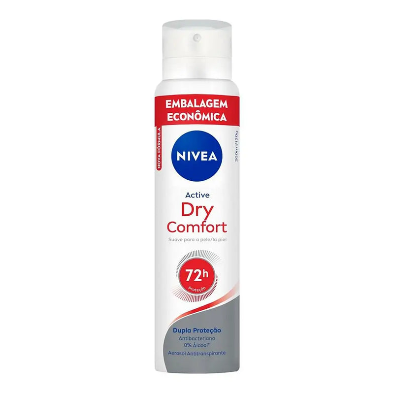 Desodorante Antitranspirante Aerossol Nívea Active Dry Confort 200ml