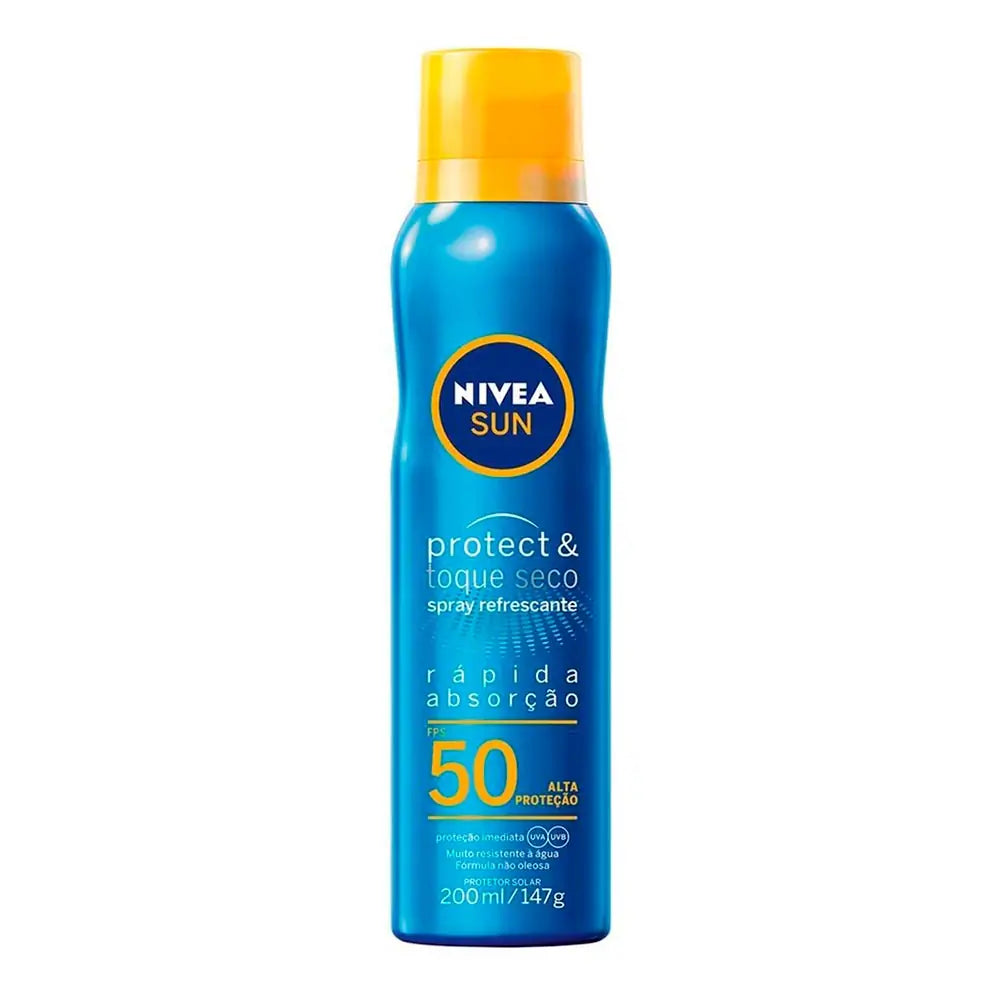 Protetor Solar Aerosol Refrescante FPS 50 Nivea Sun 200ml – Farmafine