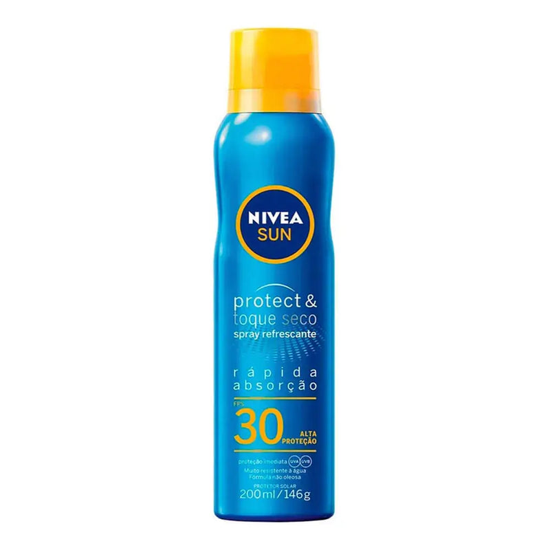 Protetor Solar Corporal Nivea Sun Protect & Toque Seco FPS30 Spray 200ml