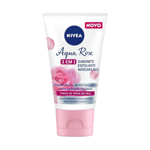 Nivea Sabonete 3 Em 1 Aqua Rose 150ml