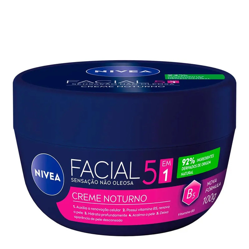 Creme Facial Anti-Idade Nivea Noturno 100g