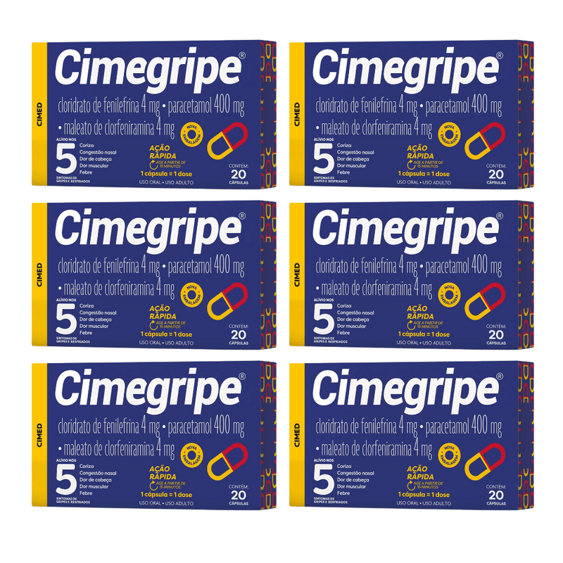 Cimegripe 20 Cápsulas - farmafine.com.br