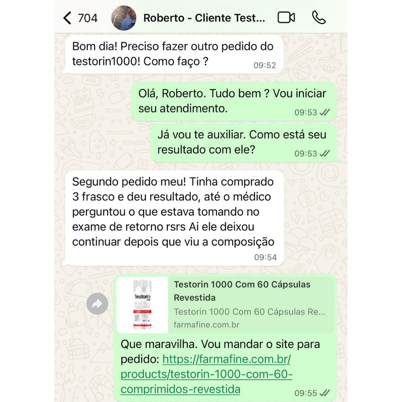 Testorin1000 Com 60 Cápsulas Revestida
