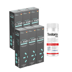 Kit O-Xidil Nano Tecnologia Capilar 120ml + Testorin1000 Com 60 Cápsulas