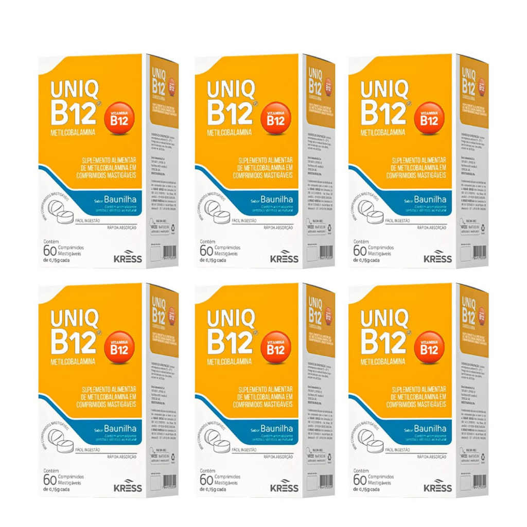 Uniq B12 Metilcobalamina 60 Comprimidos Sublingual