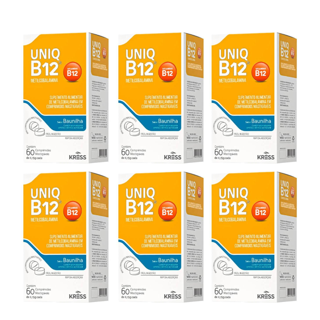 Uniq B12 Metilcobalamina 60 Comprimidos Sublingual