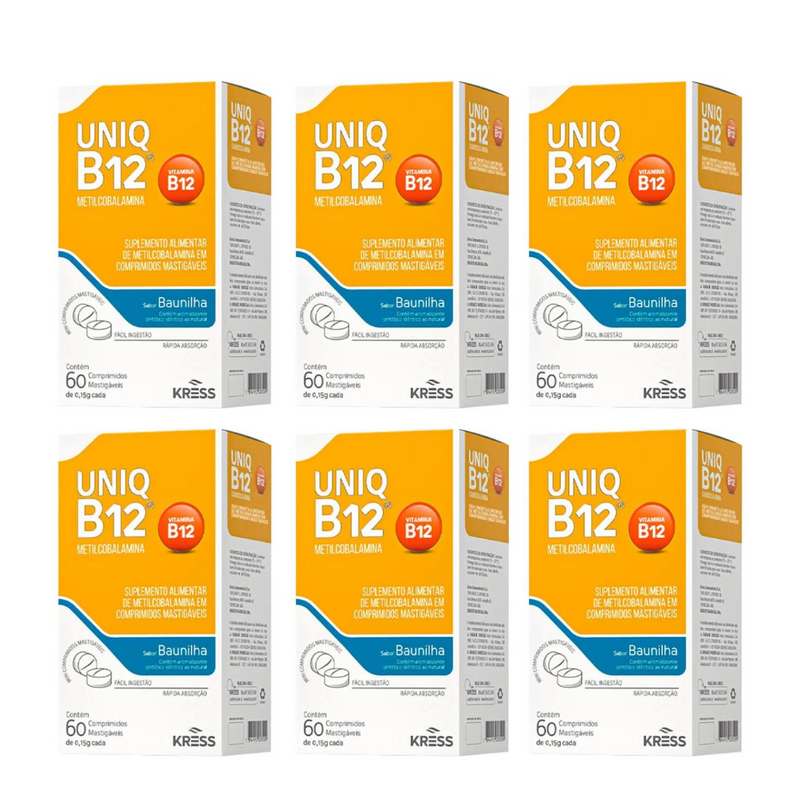 Uniq B12 Metilcobalamina 60 Comprimidos Sublingual